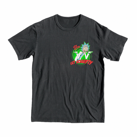 Rick & Morty Schwifty Rick Graphic T-Shirt, portal, merch, gift, top, buy online, shop, gift, rick, luna, moon 