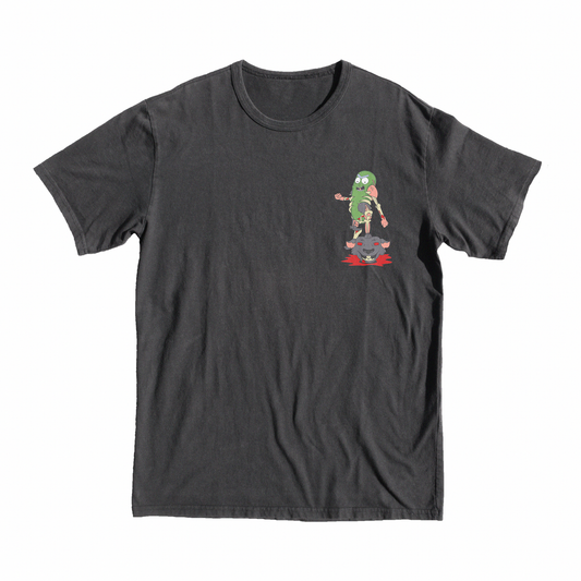 Rick & Morty Zombie Pickle Escape Graphic T-Shirt, portal, merch, gift, top, buy online, shop, gift, rick, luna, moon