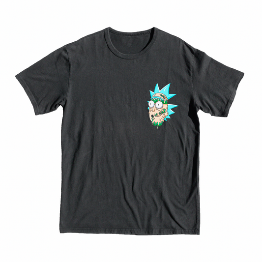 Rick & Morty Scientist Chest T-Shirt, portal, merch, gift, top, buy online, shop, gift, rick, luna, moon