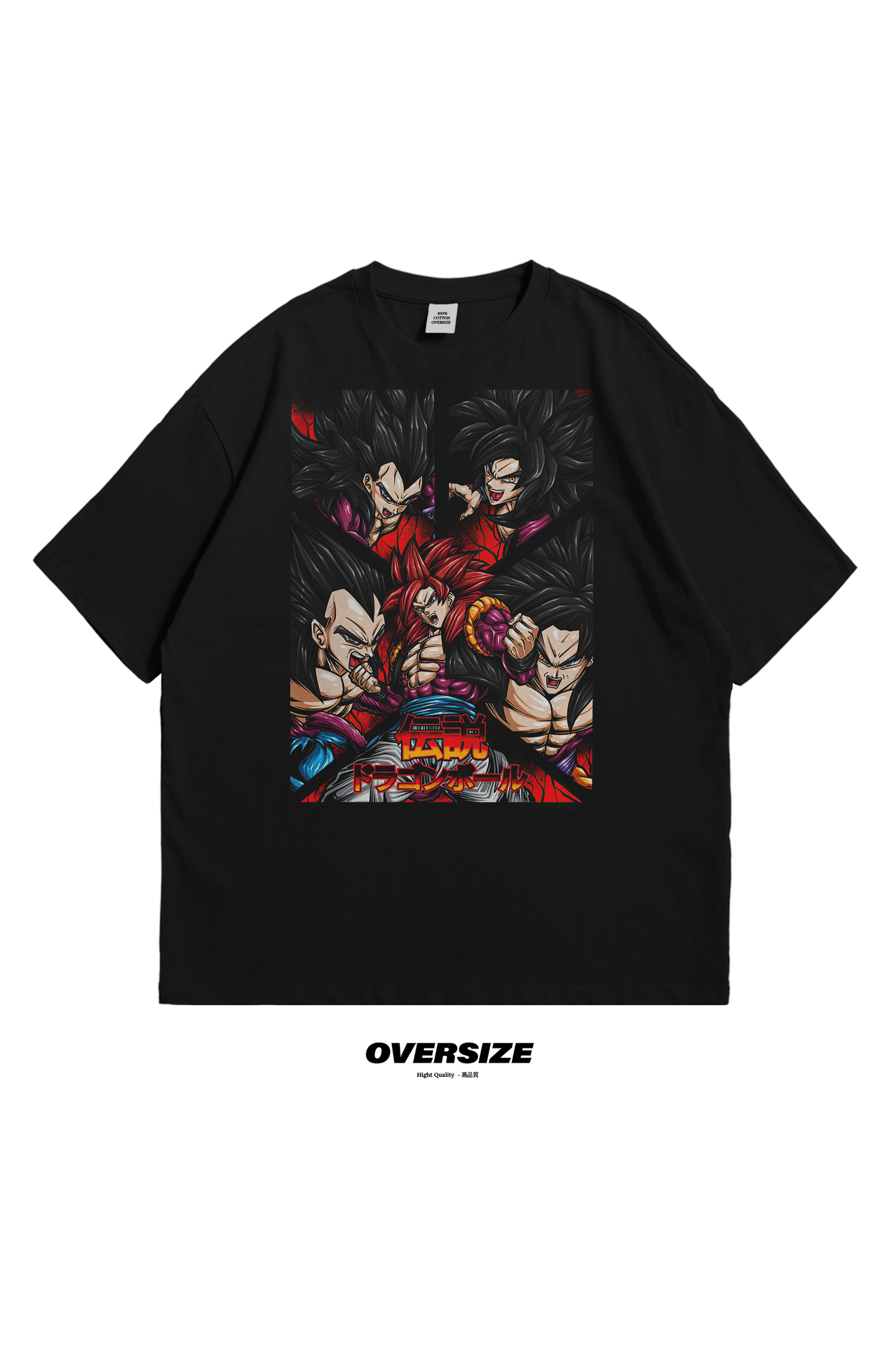 Dragon Ball Super Oversize T-Shirt with Goku Black and Zamasu anime manga shop tee buy top gift like mom bro send