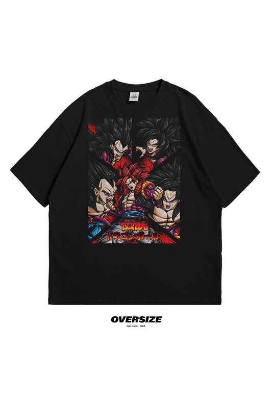 Dragon Ball Super Oversize T-Shirt with Goku Black and Zamasu anime manga shop tee buy top gift like mom bro send