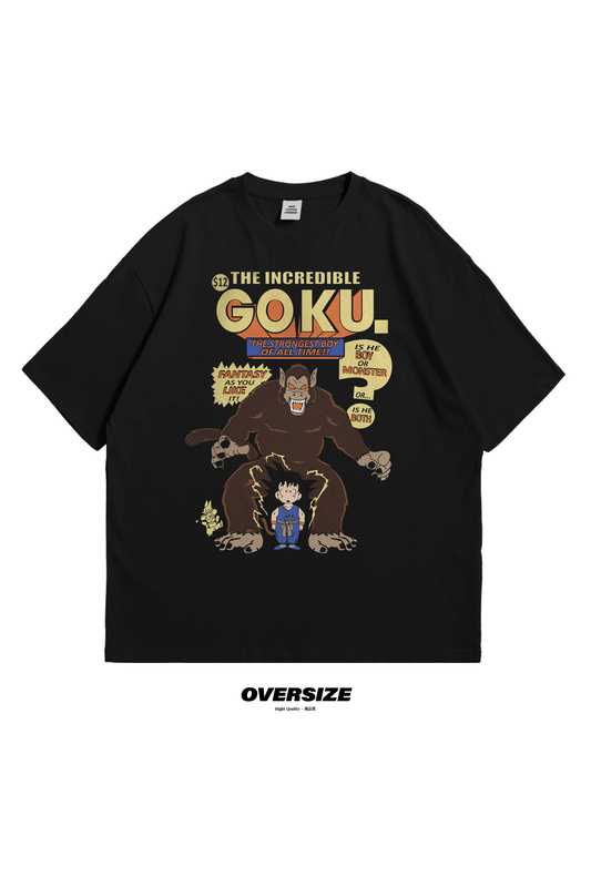Dragon Ball Oversize T-Shirt with Classic Comic Goku, anime, manga, shop, buy, tee goku, like, buy, online, comic, bro,like 