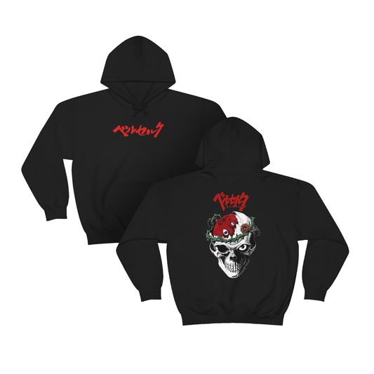 Berserk Manga Skull Sweatshirt Printify