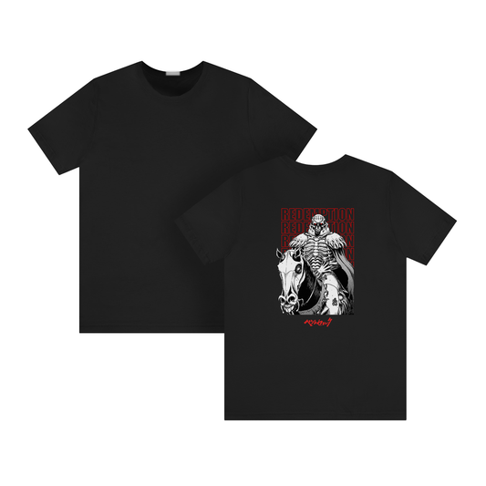 BackPrint Berserk Skull Knight Tee Printify