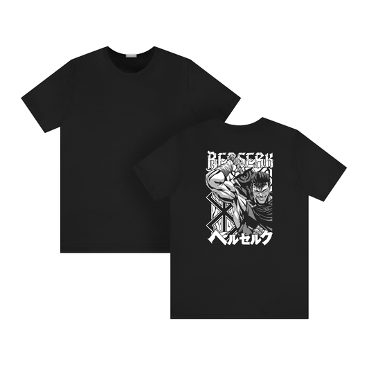 BackPrint Berserk Guts Sword Tee Printify