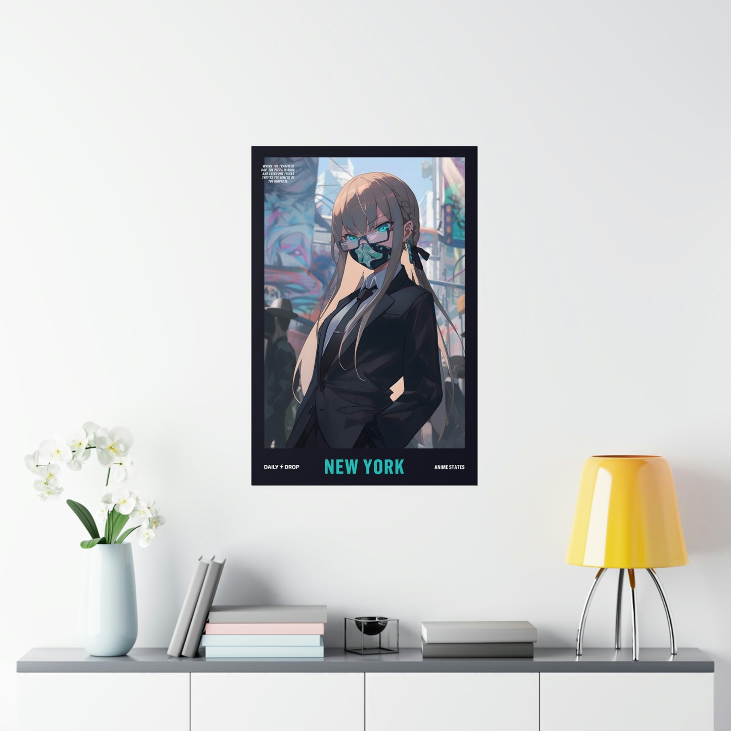 New York, Premium Matte Anime Poster