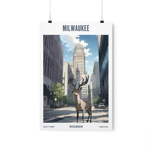 Milwaukee, Wisconsin, Premium Matte Anime Poster