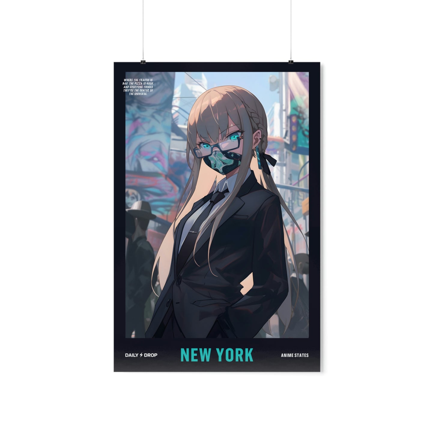 New York, Premium Matte Anime Poster