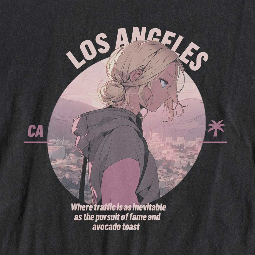 Los Angeles, California, Anime T-shirt