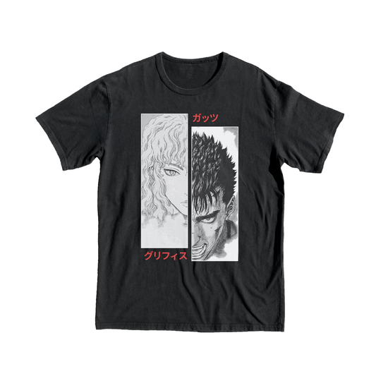 Berserk Guts and Griffith Tee Printify