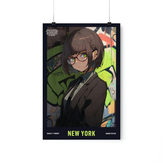 New York II, Premium Matte Anime Poster