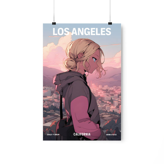 Los Angeles, California, Premium Matte Anime Poster