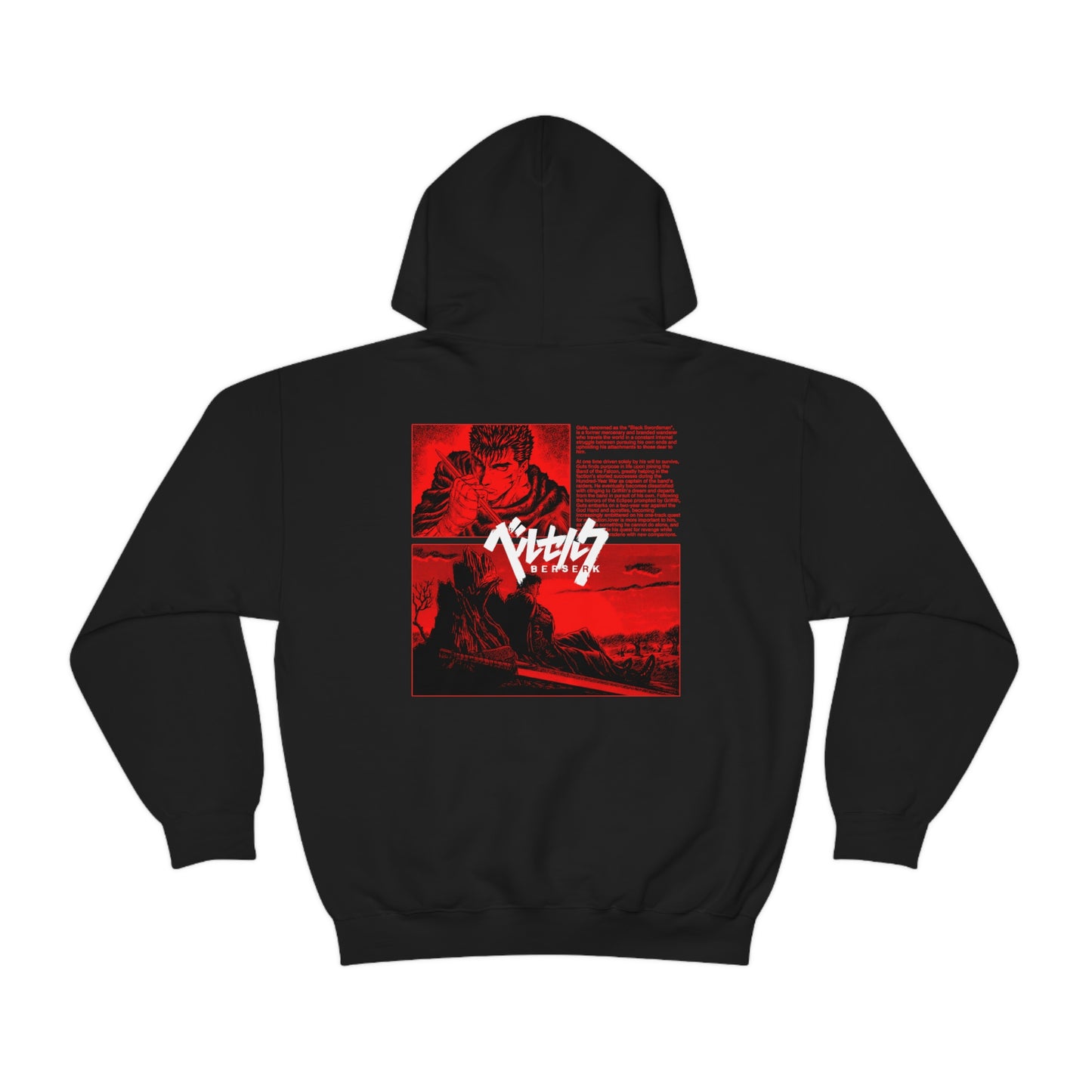 Berserk Manga Guts Sweatshirt Printify